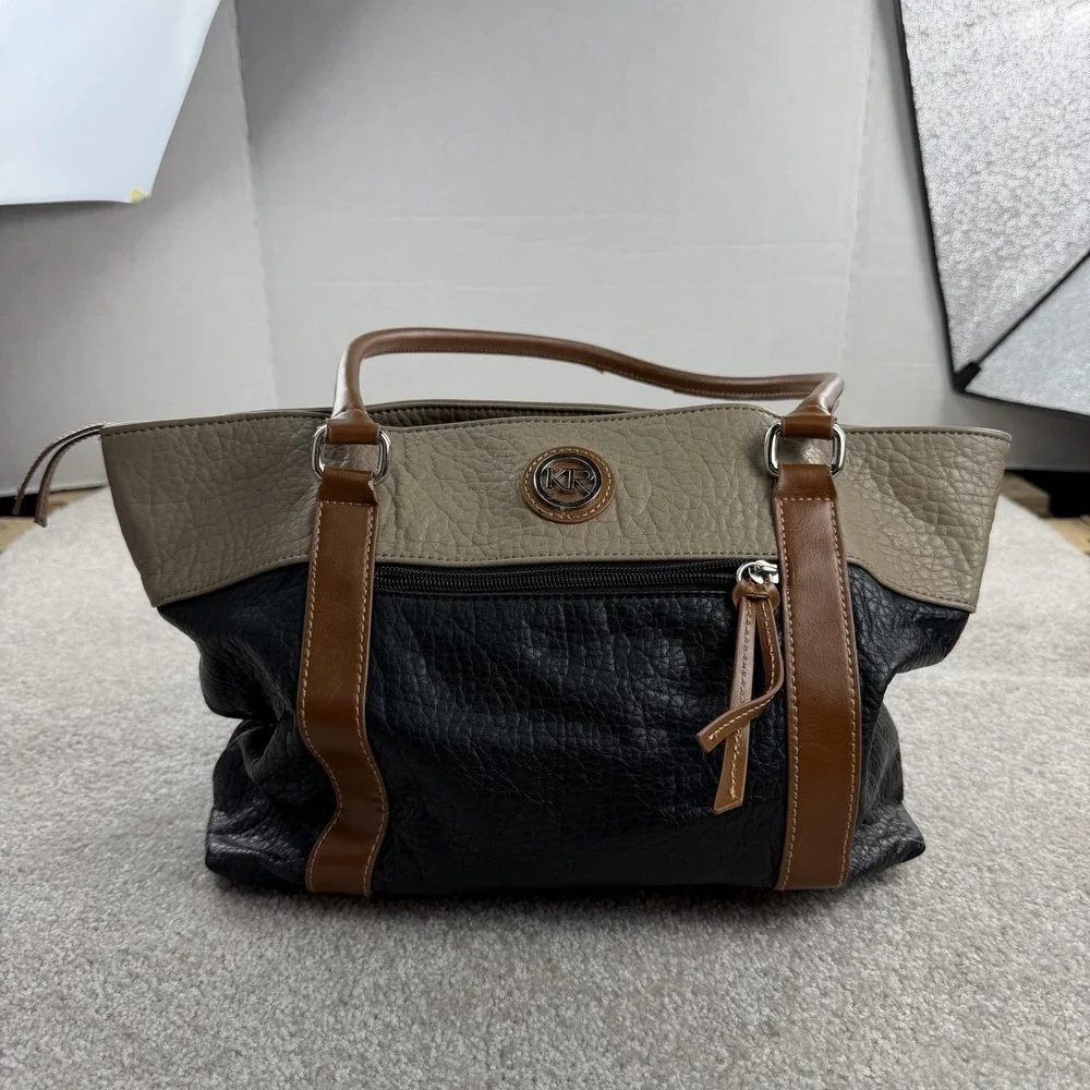 Sakroots ‎ Purse Black Tan Camel Block Coloring Shoulder Bag